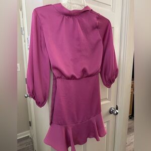 Vici Magenta Long Sleeve Dress